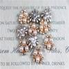 2cm Tres Perlas Resina Accesorios Joyería Estambres Centro de Flor Hecho a Mano Accesorios para el Cabello DIY Parche Diamante Carcasa para Teléfono