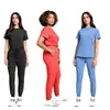 Ropa Lavable a Mano Elástica de Secado Rápido, Ropa Lavable a Mano Médica de Manga Corta para Hombres y Mujeres, Ropa Quirúrgica, Ropa de Trabajo Dental y de Belleza para Esteticistas