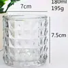 DIY Vela Artesanal Aromaterapia Vidro Vazio Vidro de Cera Castiçal Copo Doméstico Quarto Transparente Castiçal Copo de Vidro
