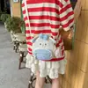 Bolso Pequeño de Lona para Mujer Nuevo 2026 de Moda Dibujos Animados Japoneses para Teléfono Fresco y Versátil Bolso Cruzado Casual para Estudiante