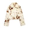 Amazon comercio exterior transfronterizo chaqueta abrigo de efecto piel sintética con estampado animal para mujer europea y americana otoño e invierno 2024