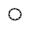 Venta Caliente Transfronteriza Pulsera Sencilla Retro Imitación Ágata Negra Cálculo Biliar Negro Pulsera de Piedras Naturales Pulsera de Perlas Fábrica de Joyería Mayoreo