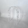 Mini Arco de Hierro Forjado Artículos Varios para Jardinería Europea y Americana Mini Arco Decorativo para Jardín y Patio Arreglo Floral Adorno de Arco Color Óxido