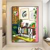 Corredor de Entrada Sala de Estar Pintura Decorativa Restaurante Quarto Arte Abstrata Minimalista Moderna Hotel Pousada Pintura de Parede Matisse
