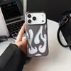 Adecuado para Apple 17Promax Funda para Teléfono Móvil Flameada Mate con Recorte de Refrigeración Iphone16 Gama Alta 15 Funda Anticaídas