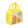 Bolsa de almuerzo gruesa con dibujos animados para estudiantes, portátil, cuadrada, bonita, para niños