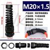 Conector de Plástico de Nylon NPT1/2 Fijación de Cable Conector Impermeable M12/16 Conector con Prensaestopas Manguera Roscada de Doble Extremo