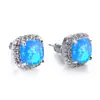 Aretes cuadrados de deseo transfronterizos Aobao para mujer, aretes simples y de moda con circonita, aretes de temperamento y moda, aretes de pelo de una generación