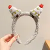 Pinza Navideña Transfronteriza Europea y Americana Pinza para el Cabello Linda de Reno Navideño 2026 Nuevo Estilo Estilo Bosque Diadema de Astas Venta al por Mayor