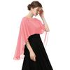Moda Europea y Americana para Mujer Jersey de Color Sólido Chal de Gasa Cuello Redondo Transpirable Capa Delgada Ropa Sencilla para Protección Solar Monos