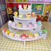 Soporte de Exhibición Escalonado Engrosado para Figuras, Estante Triangular con Forma de Arco, Estantería de Almacenamiento Multicapa para Suculentas, Soporte de Exhibición para Juguetes