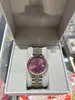 Reloj Vivian Nuevo Estilo Esfera Rosa Emperatriz Reloj para Mujer Reloj Azul Hielo Triturado Morado Fruta del Dragón Blanco Luz de Luna Reloj de Pulsera