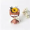 Mini Ramo de Flores de Bolsillo con Rosas, Girasoles, Flores Preservadas, Flores Artificiales, Caja de Regalo, Decoración de Regalo de Cumpleaños
