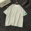 Nueva camiseta de manga corta para hombre, estilo coreano de verano, moderna, simple, top de media manga, estilo Hong Kong, camiseta de marca casual holgada y moderna