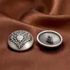 Botones Metálicos Estilo Chanel Vintage al por Mayor para Fabricantes con Acabado de Alta Gama, Botones para Traje Estilo Británico, Botones para Abrigo, Botones de Coser a Mano