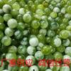Cuentas dispersas Xiuyu, cuentas redondas de jade con cubierta de leche verde, accesorios de bricolaje hechos a mano, piedra original, venta al por mayor, accesorios de cuentas de jade mm