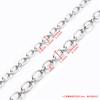 Corrente O-chain de aço inoxidável corrente cruzada corrente oval colar pulseira que não desbota corrente de aço inoxidável diy em estoque