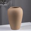 Nuevo Jarrón de Cerámica Estilo Chino, Maceta de Barro Vintage para Flores Secas, Adorno para Arreglo Floral de Sala de Estar con Ligeras Imperfecciones