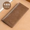 Cartera para Hombre Nueva Moda Juvenil Simple Larga Tendencia Múltiples Ranuras para Tarjetas Plegable Bolso para Tarjetas de Hombre