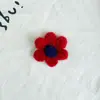 Nueva Flor de Hilo de Seis Pétalos Accesorios de Mohair Flor de Peluche DIY Decoración para Funda de Teléfono Colgante Accesorios para Ropa