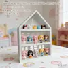 Decoração de Casa de Bonecas com Laço 3D Modelo de Armário Suporte de Exibição Multicamadas Brinquedo Bule Camada de Exibição de Perfume Prateleira de Exibição em Camadas