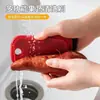 Escova de silicone para frutas e vegetais doméstica com cerdas macias, flexível para limpar frutas e vegetais, removedor de lama de batatas e rabanetes, escova de limpeza para frutas e vegetais