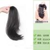 Peluca de Cola de Caballo para Mujer Estilo Coreano Micro-rizada Rizada Hacia Afuera Esponjosa Pinza de Agarre Cola de Caballo Alta Simulación Natural Cabello Largo Rizado Peluca Trenza