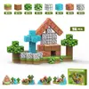 Bloques Magnéticos de Construcción Transfronterizos para Minecraft Set de Bloques Magnéticos Bosque Original Juguete Sensorial Stem Amazon