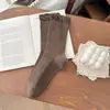Estilo nuevo, 100% algodón, calcetines antideslizantes hasta el muslo, otoño/invierno, estilo preppy, calcetines sin costuras para la pantorrilla, estilo japonés y coreano, efecto adelgazante, calcetines hasta la rodilla