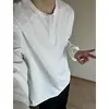 Camiseta Henley de Manga Larga Versátil Otoño 2026 para Hombre, Casual, Deportiva, de Punto Waffle, Camisa Polo, Camiseta, Top