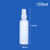 Botella Spray Hombro Redondo 10-200ml Botella Presión Tónico Transparente Botella Loción Cuidado de la Piel