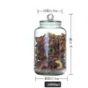 Frasco Sellador de Té de Vidrio Engrosado Frasco de Almacenamiento Tamaño Grande Material Fruta Seca Grano a Prueba de Humedad Té de Flores Chenpi Botella de Vidrio