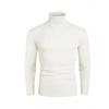 Comercio Exterior Transfronterizo Otoño e Invierno Nuevo Cuello Alto Raya Vertical Camiseta Base Joven y Mediana Edad Forrado de Felpa Moda Coreana Suéter Cálido