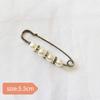 Artefacto para la cintura de los pantalones pasador de cintura broche anti-exposición broche de corsage de alta gama joyería hebilla de broche de perlas