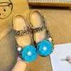 Zapatos de ballet con estampado de lunares estilo Ins, leopardo KT, accesorios para DIY, dijes de zapatos de moda y versátiles, hebillas decorativas para zapatos con agujeros