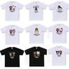 Camiseta de manga corta Bape estilo coreano transfronteriza, nueva co-marca Sanrio, caricatura linda, corte holgado, al por mayor