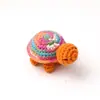 Pingente de Boneca de Crochê Popular Feito à Mão Transfronteiriço, Enfeite de Tartaruga Pequena de Crochê com Fio, Acessório de Pingente para Chaveiro Tricotado