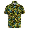Moda interesante impresión digital 3D para hombre verano personalidad trasero camiseta polo 2024 transfronterizo comercio exterior venta caliente