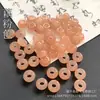 Anillos de Correr de Jade, Anillos Redondos de Agujero Grande Verde Ba Shan, Cuentas de Ábaco en Forma de Rosquilla, Cuentas Espaciadoras, Accesorios para Joyería, Materiales para Manualidades al por Mayor