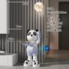 Decoração criativa de panda para chão, sala de estar, móvel de TV, sofá, escritório, presente de inauguração de casa, casa nova