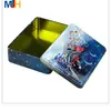 Fabricante Original Caja Cuadrada de Hojalata Personalizada Empaque Caja Metálica Universal Caja para Galletas Alimentos Caja de Lata para Dulces de Boda
