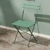 Conjunto de Mesa e Cadeiras para Varanda, Combinação de Mesa de Chá, Montagem de Área de Lazer, Mesa Redonda Pequena Dobrável, Arte em Ferro para Jardim Exterior Pátio Terraço