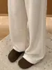 ¡Recomendación Original! Pantalones de Lana Esponjosa de Pierna Ancha para Mujer, Otoño e Invierno, Pantalones de Chándal de Lana Rectos Holgados y Relajados