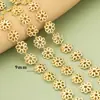Nova Primavera e Verão Promoção Quente Corrente de Flores Frescas Corrente de Flor Cobre Banhado Ouro Real 18K DIY Colar Pulseira Corrente Semi-acabada
