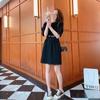 Vestido Petit de Diseño de Manga Corta para Mujer 2023 Nuevo Estilo Coreano Verano Vestido Corto Entallado en la Cintura