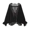 Camisa Elegante Feminina Atacado Estilo Europeu e Americano Z Transfronteiriço Moda Nova 2026 Patchwork Assimétrico Renda 9038832