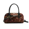 Bolsa de Moda Nicho Retro Estampa de Leopardo para Mulheres Nova Tendência da Temporada 2025 Bolsa de Mão Fashion Versátil Bolsa de Ombro Casual