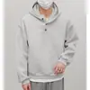 Sudadera con capucha casual estilo coreano para hombre, ropa de moda para adolescentes, chaqueta con capucha de otoño e invierno