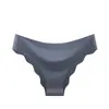 Ropa Interior Bikini de una Pieza Sin Costuras de Seda Helada Europea y Americana para Mujer con Bordes Ondulados Transpirable Talla Grande para Niñas Calzones al por Mayor