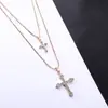 Corrente para Suéter Outono e Inverno Versátil Moda Corrente de Camada Dupla Dois em Um Elegante Longa Combinada Destacável Colar Atacado em Estoque